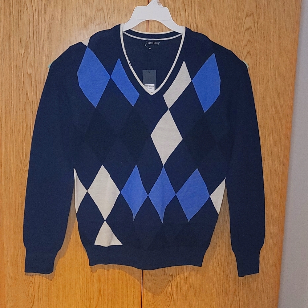 Men's Gold Sweater, Galvin Green New